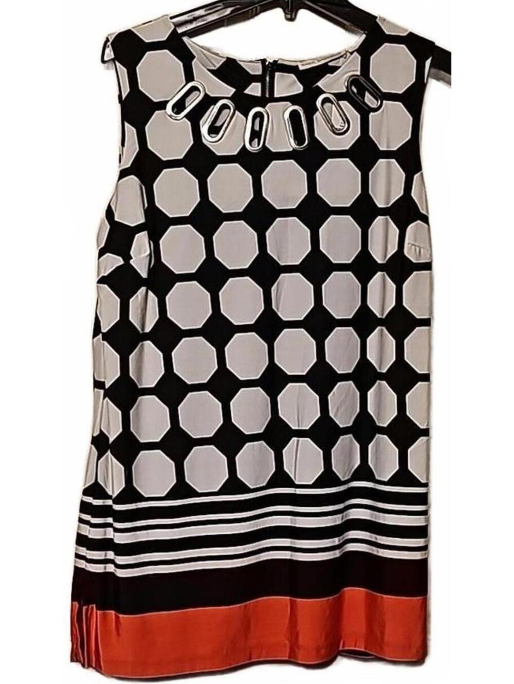 Maria Gabrielle XL black/white tunic top
